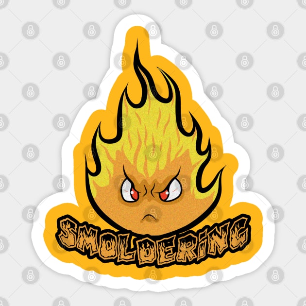 Fire ball Sticker by dedeath